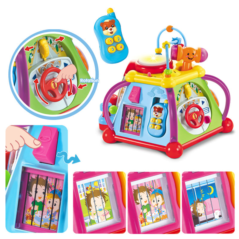 Musical Activity Cube Toy for Screen-Free Learning