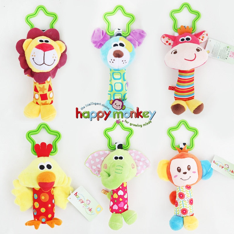 Baby Rattle Toy Set for Soft Sensory Play & Stroller