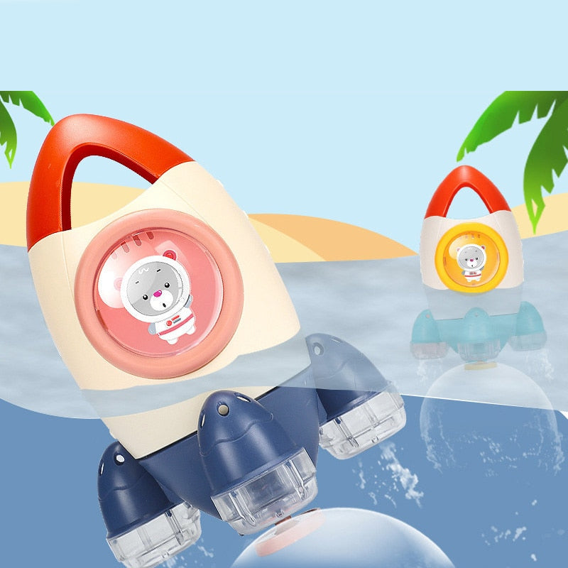 Baby Bath Toy Rocket Sprayer for Stress-Free Rinsing