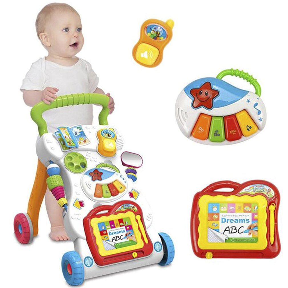 Baby Walker Musical Trolley for First Steps & Play