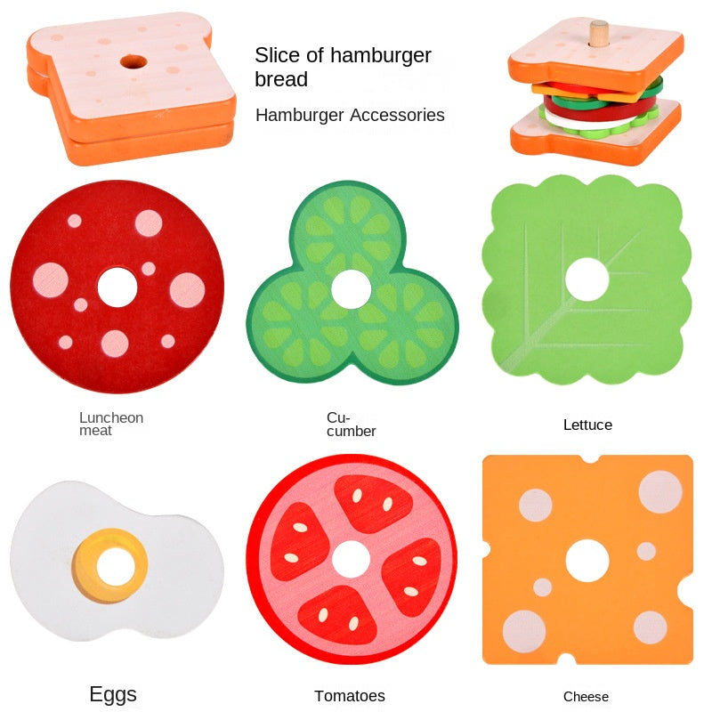 Wooden Pretend Food Toy for Creative Kitchen Play