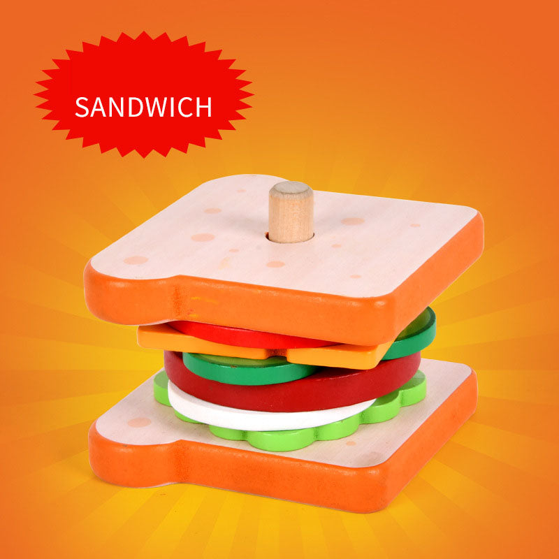 Wooden Pretend Food Toy for Creative Kitchen Play