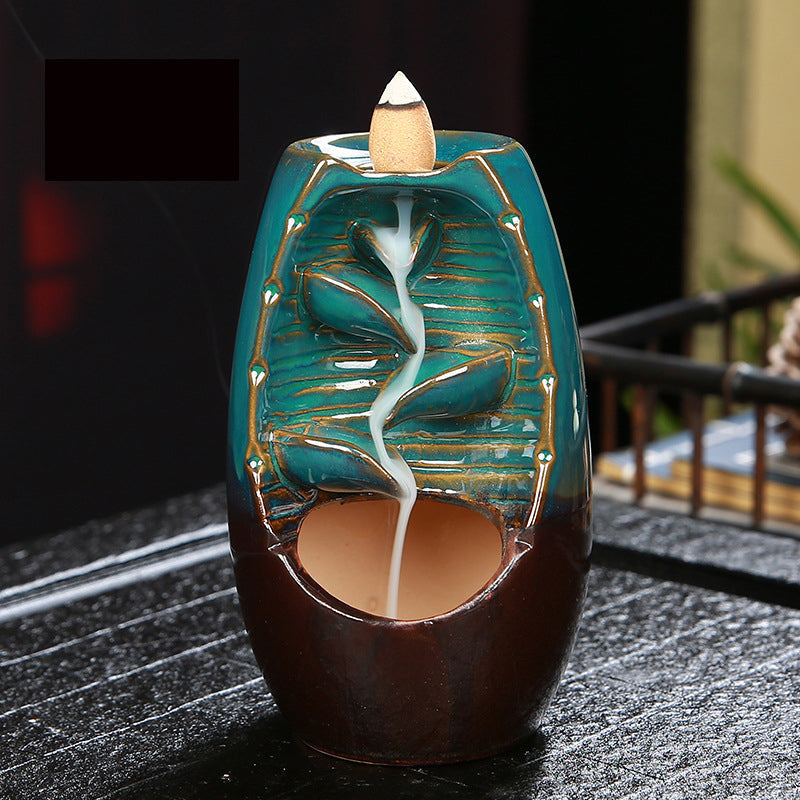 Backflow Incense Burner for Waterfall Zen Ambiance