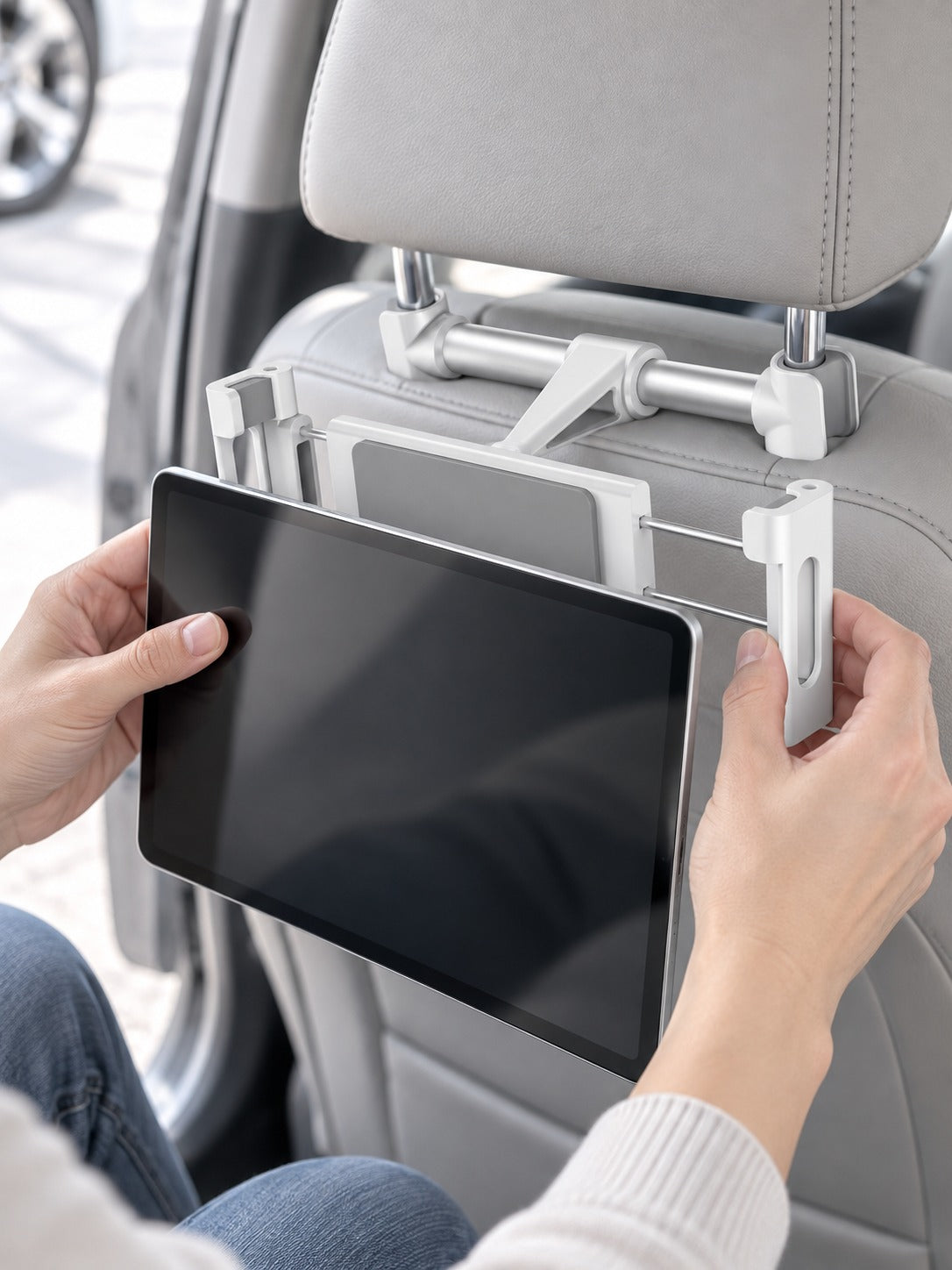 Back Seat Tablet Holder for Kids Car Headrest Mount