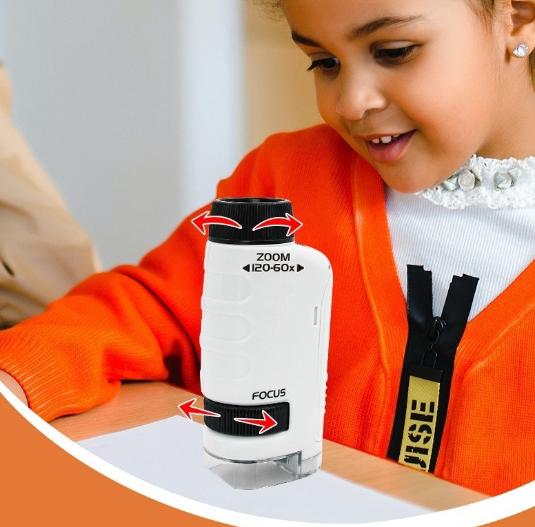 Kids Handheld Microscope for Portable Science Discovery