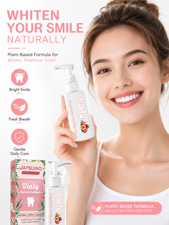 Baking Soda Whitening Toothpaste — Natural, Fruit-Powered
