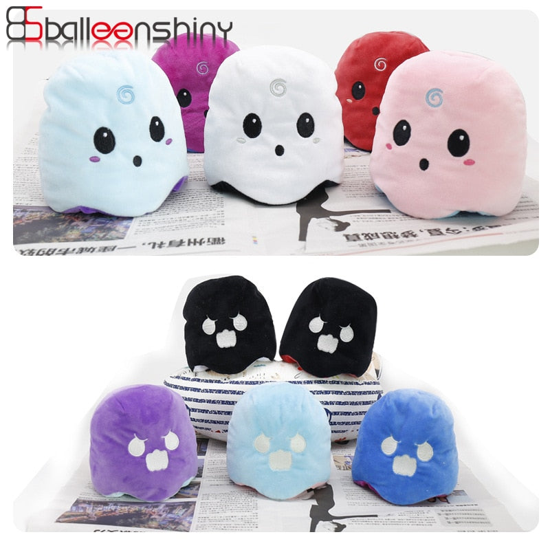 Reversible Octopus Plush Toy for Two-Sided Halloween Fun