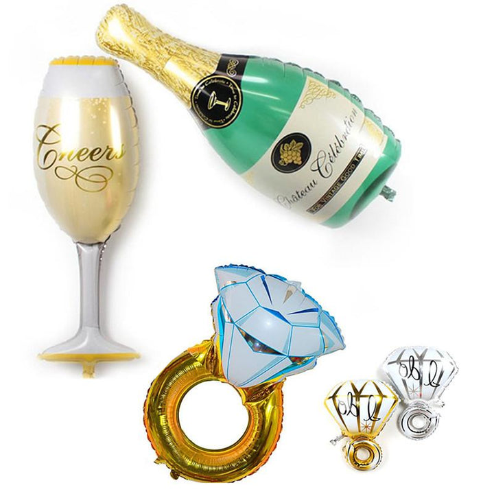 Champagne Balloon Decorations for Party Photo Props