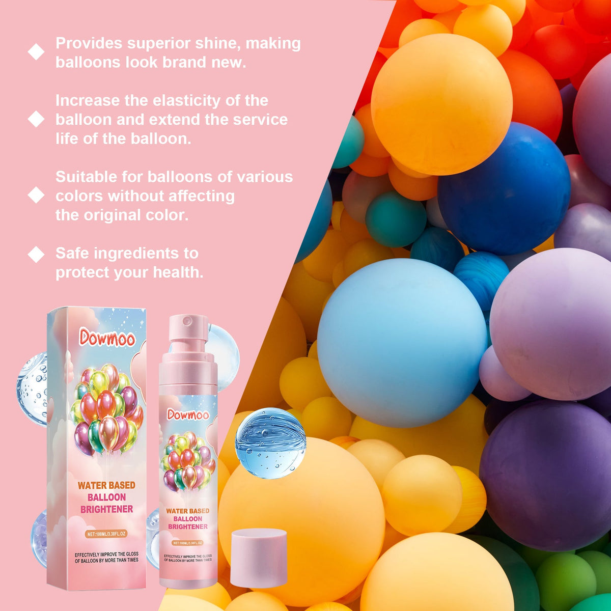 Balloon Brightener for Glossy, Longer-Lasting Decor