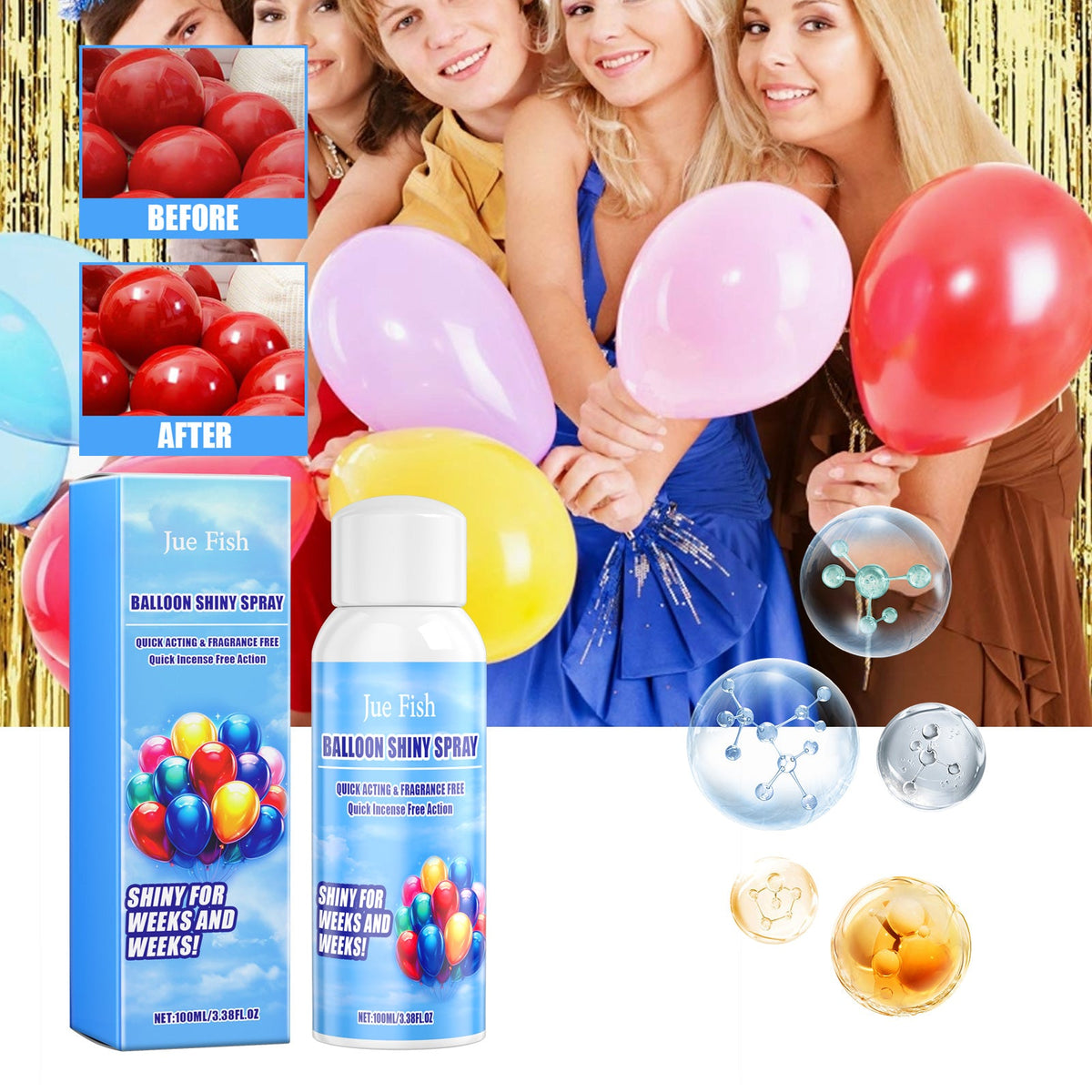 Balloon Shine Spray for Bright Balloons That Last Weeks