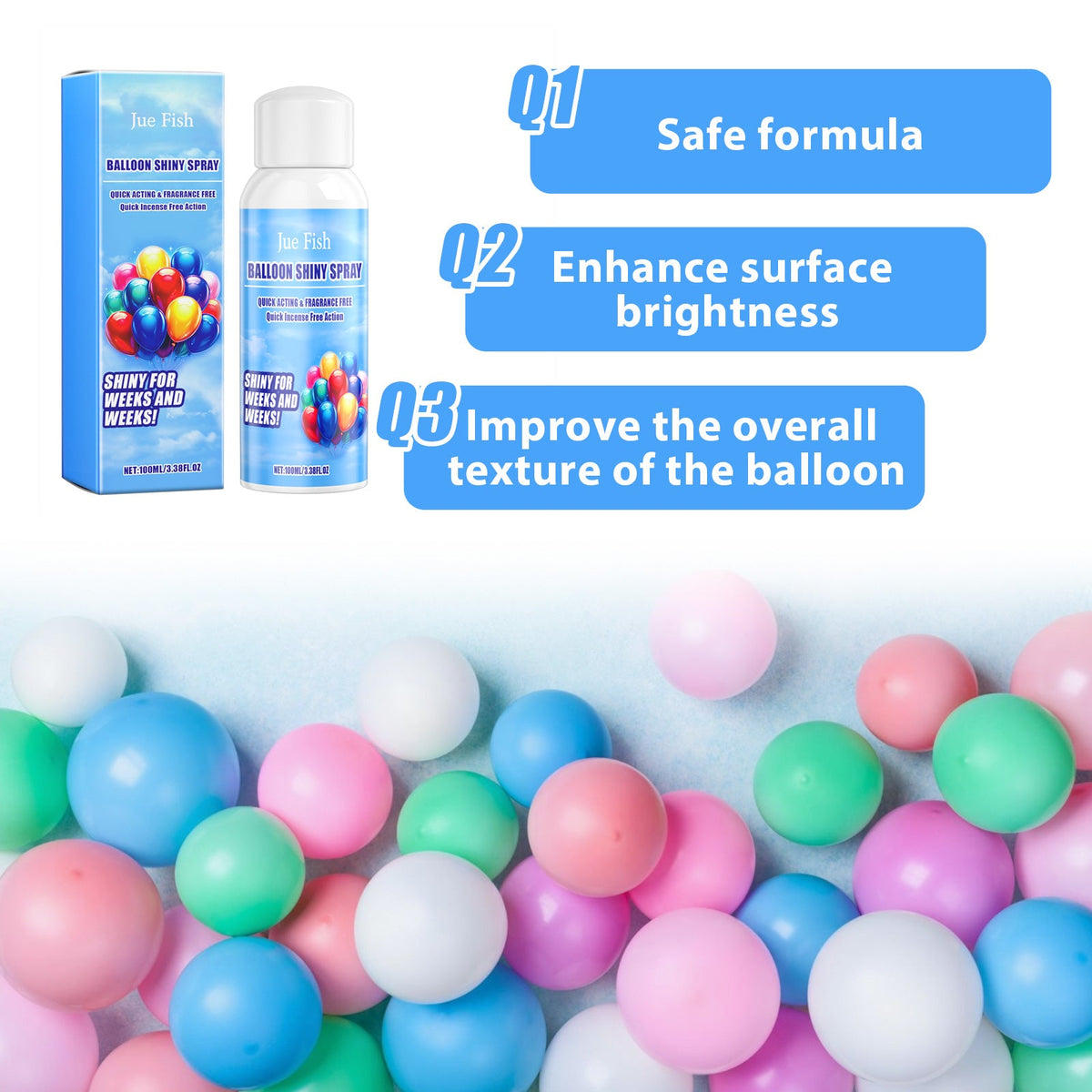 Balloon Shine Spray for Bright Balloons That Last Weeks