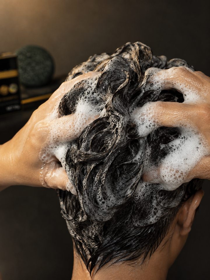Bamboo Charcoal Bar Shampoo — Gray Hair Restoration