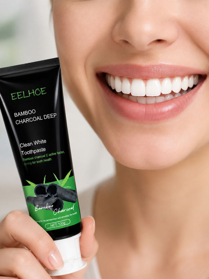 Bamboo Charcoal Whitening Toothpaste — Visibly Brighter