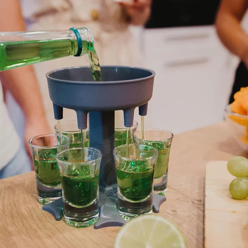 6-Shot Dispenser for Parties: Pour Six Shots at Once