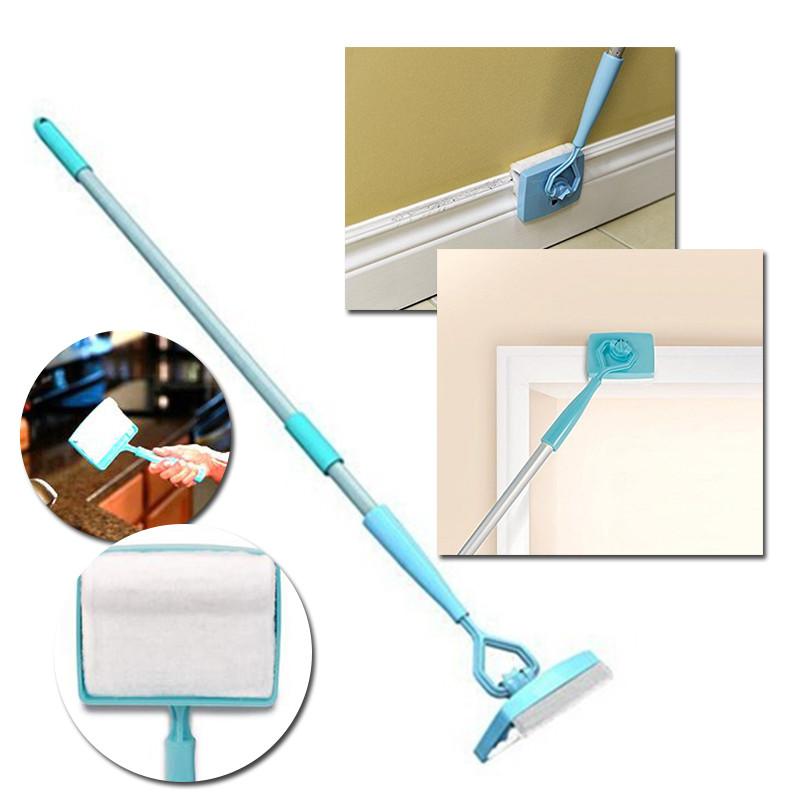 Extendable Baseboard Cleaner with Washable Microfiber Pad