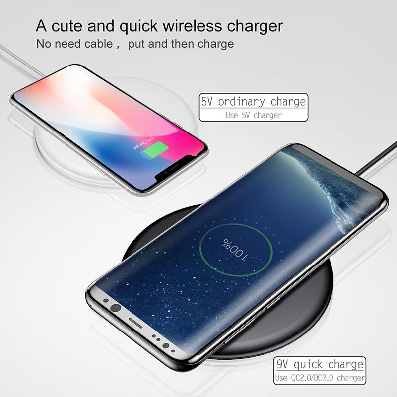Wireless Charger for iPhone and Samsung, 15W Fast Pad