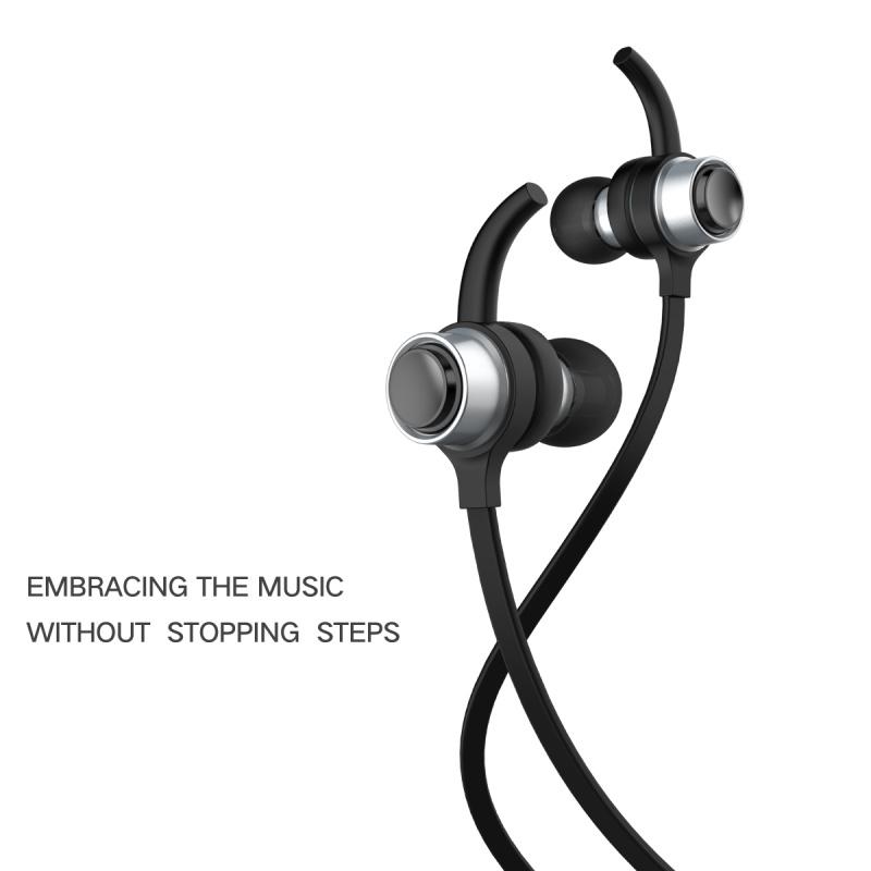 Magnetic Metal Wireless Earphones for Workouts and Runs