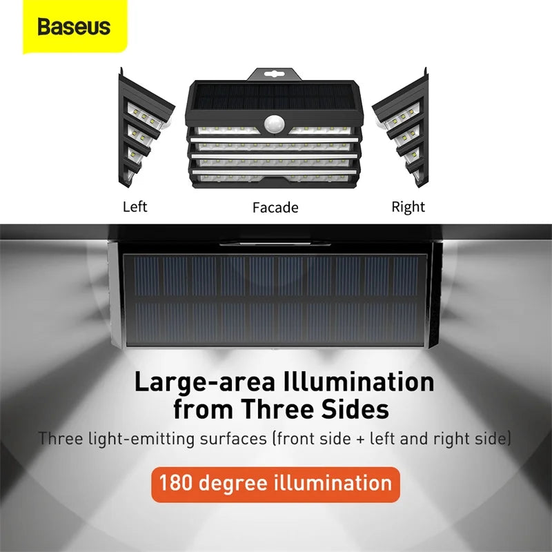 Solar Wall Light with Motion Sensor, Wireless Outdoor
