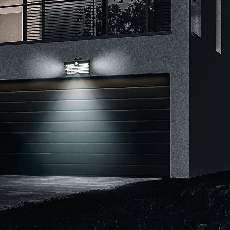Solar Wall Light with Motion Sensor, Wireless Outdoor