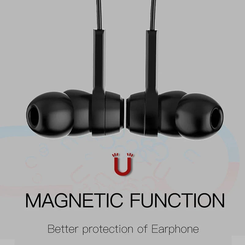 Magnetic Neckband Bluetooth Earphones, 200h Standby
