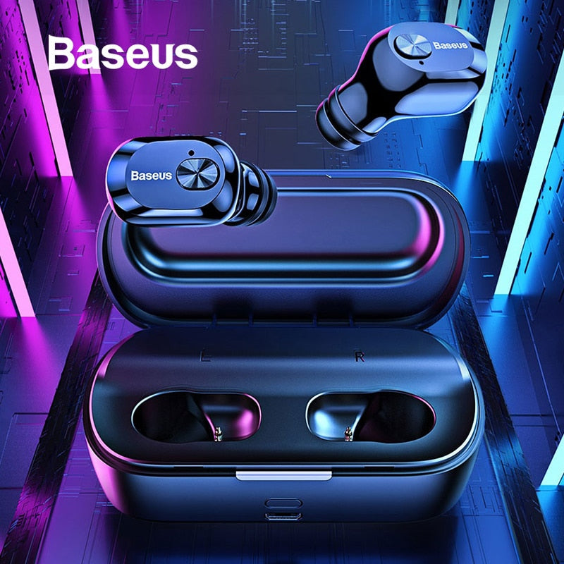 Bluetooth 5.0 True Wireless Earbuds With Charging Case