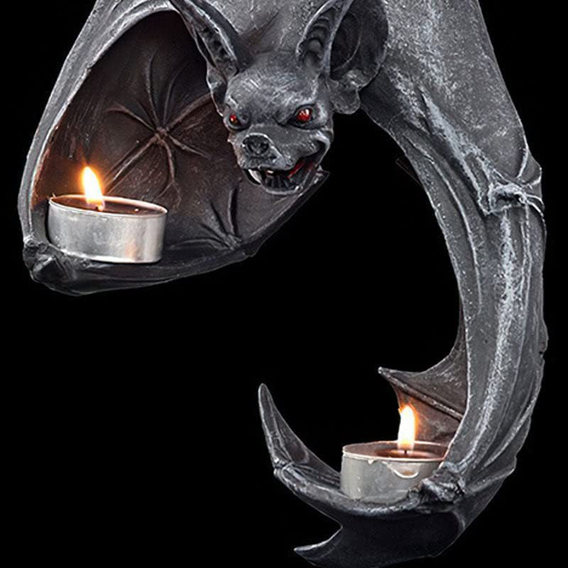 Bat Tealight Holder for Gothic Halloween Candlelight