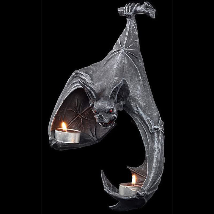 Bat Tealight Holder for Gothic Halloween Candlelight