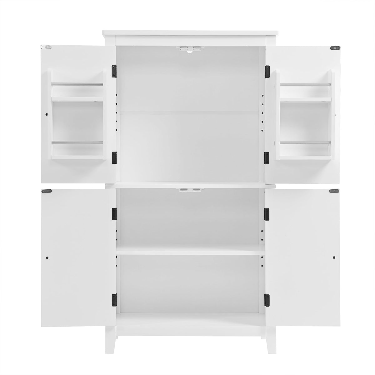 Bathroom Floor Storage Cabinet with Adjustable Shelves