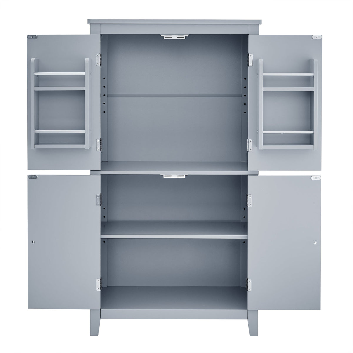 Bathroom Floor Storage Cabinet with Adjustable Shelves