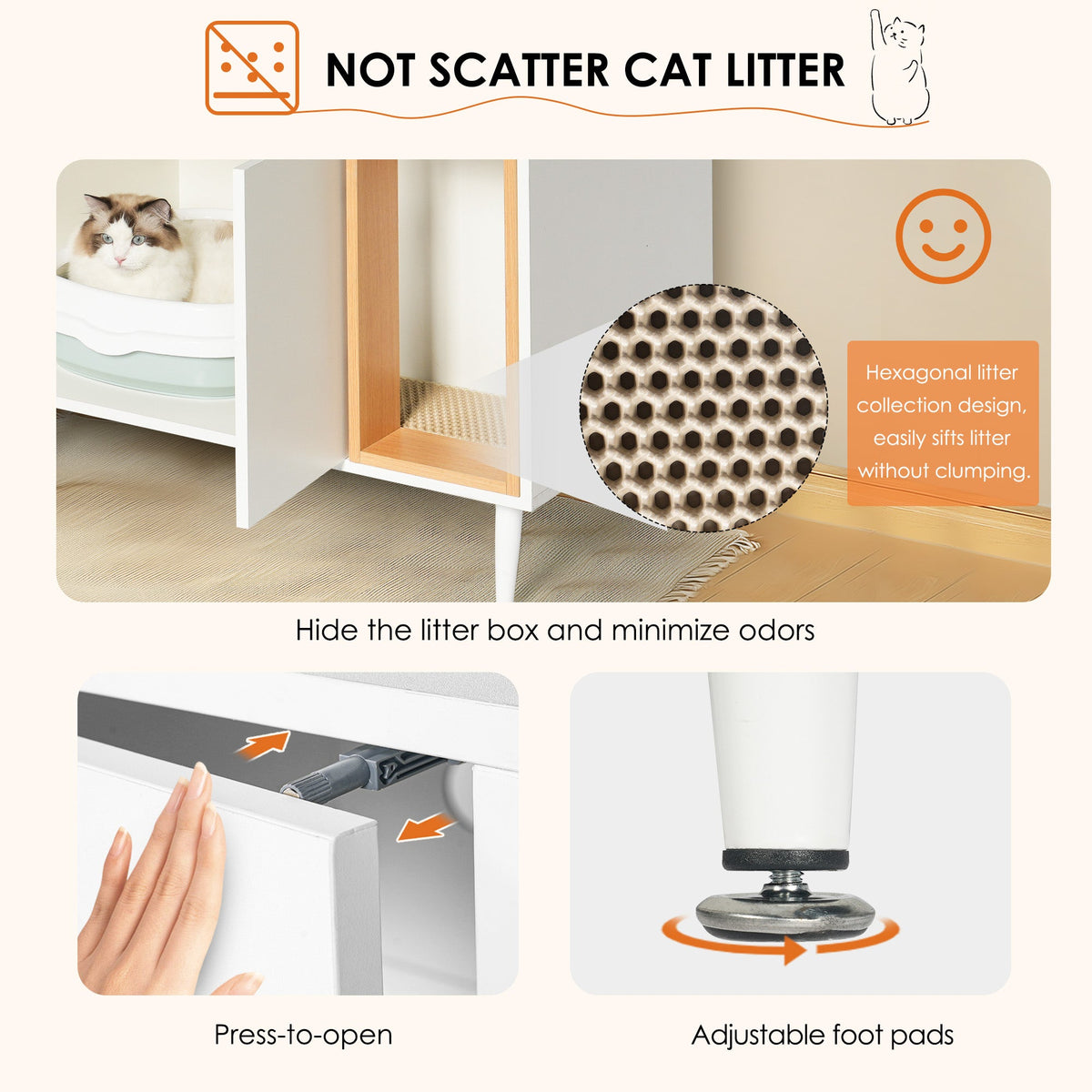 Bathroom Sink Cabinet With Hidden Pet Waste Storage