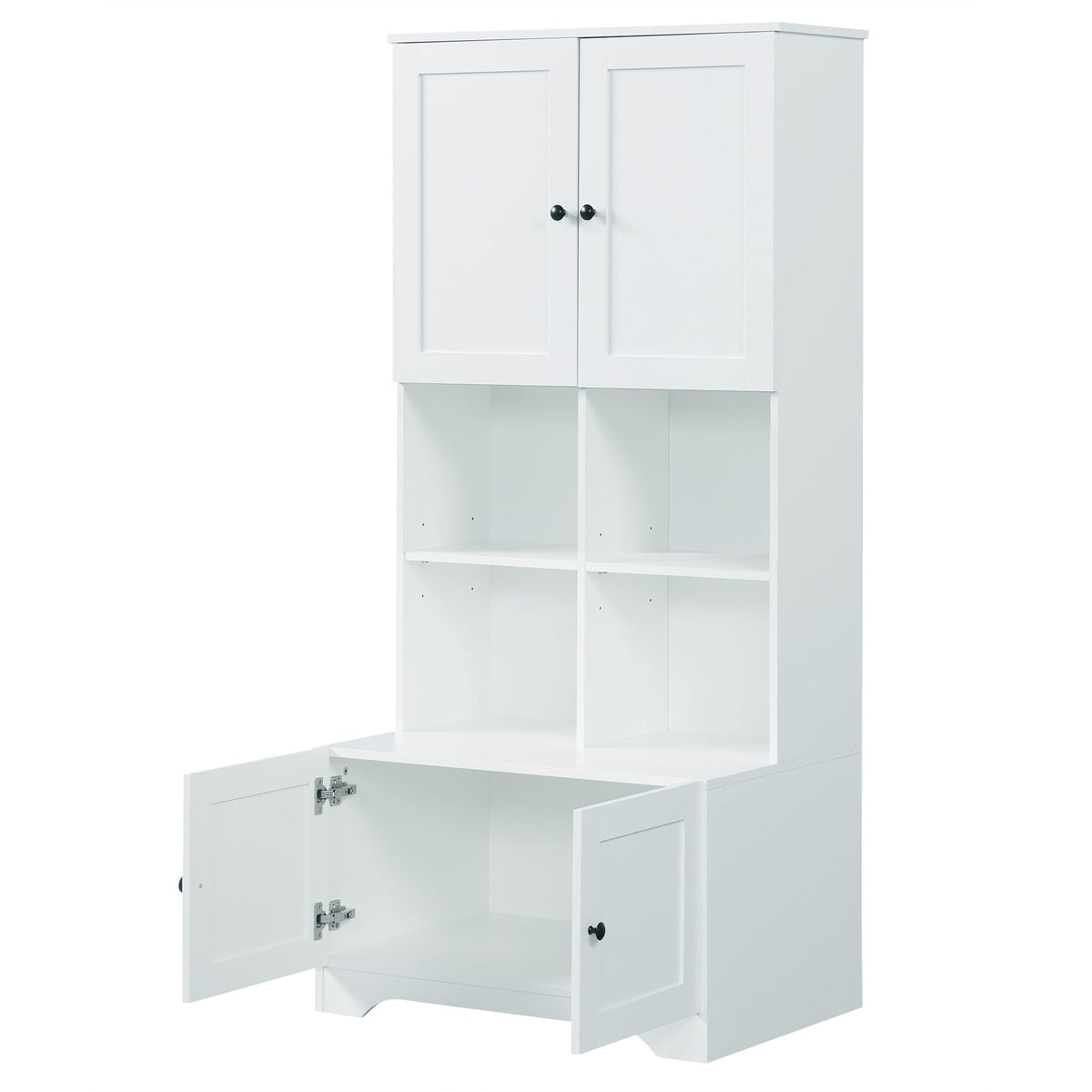 Tall Bathroom Storage Cabinet with Adjustable Shelf