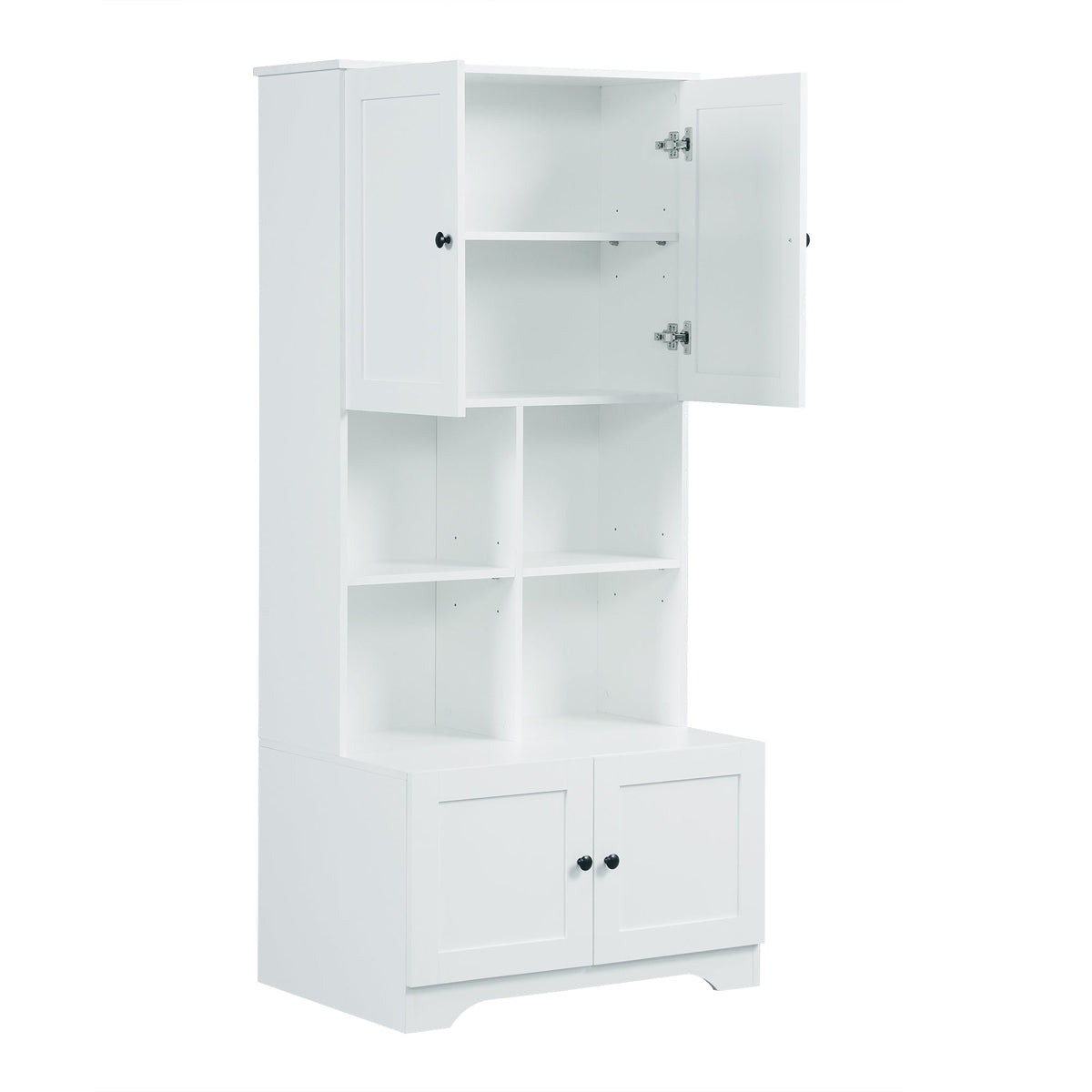 Tall Bathroom Storage Cabinet with Adjustable Shelf