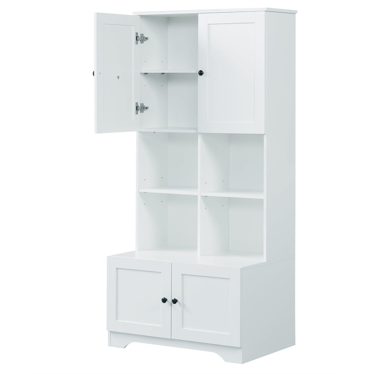 Tall Bathroom Storage Cabinet with Adjustable Shelf