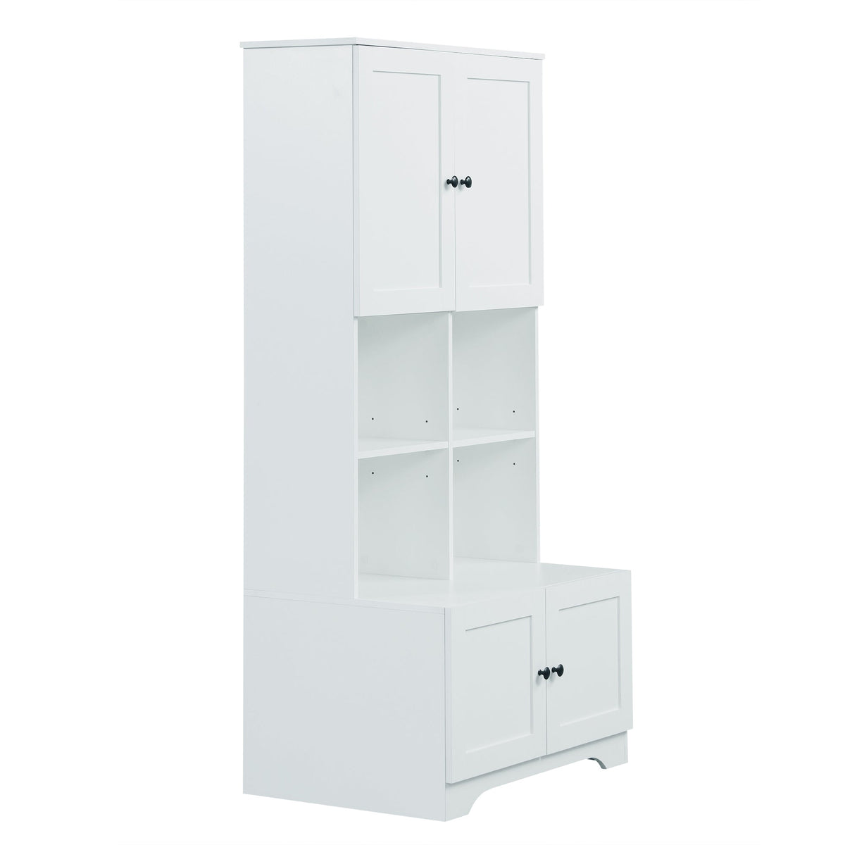 Tall Bathroom Storage Cabinet with Adjustable Shelf