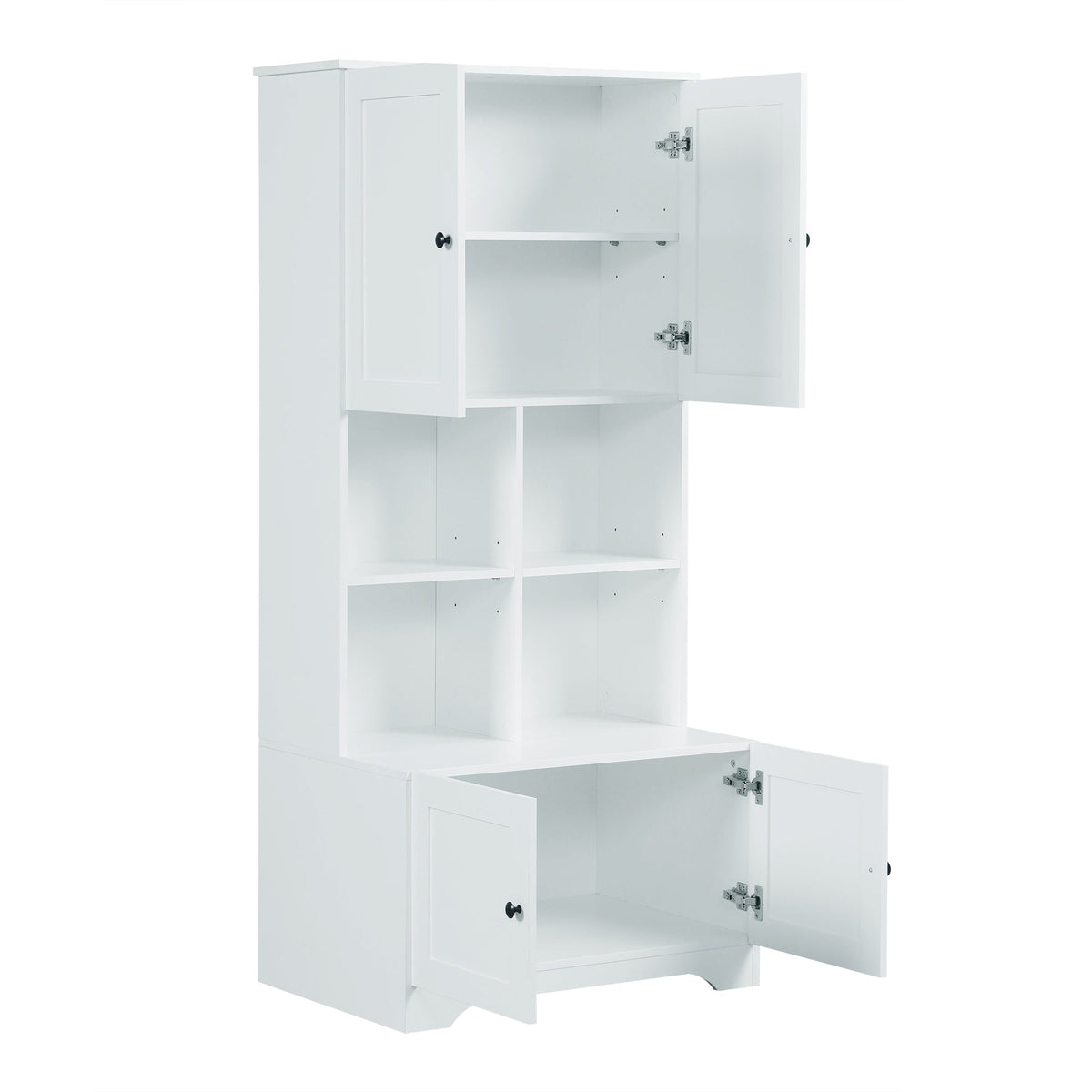 Tall Bathroom Storage Cabinet with Adjustable Shelf