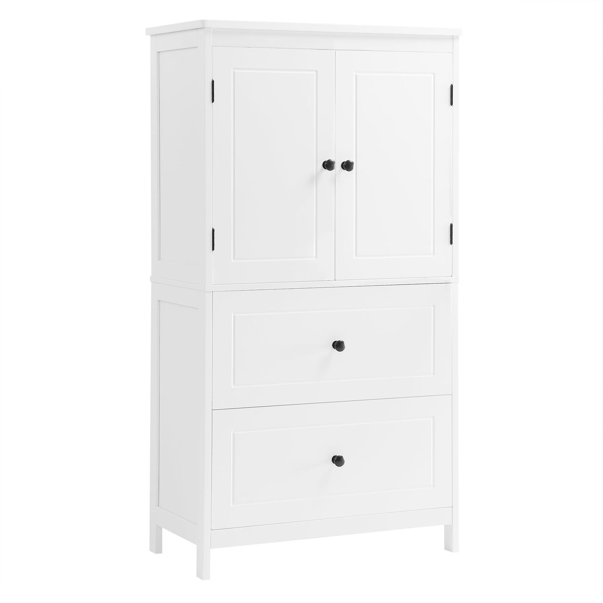 Bathroom Storage Cabinet with Doors, Drawers & Shelf