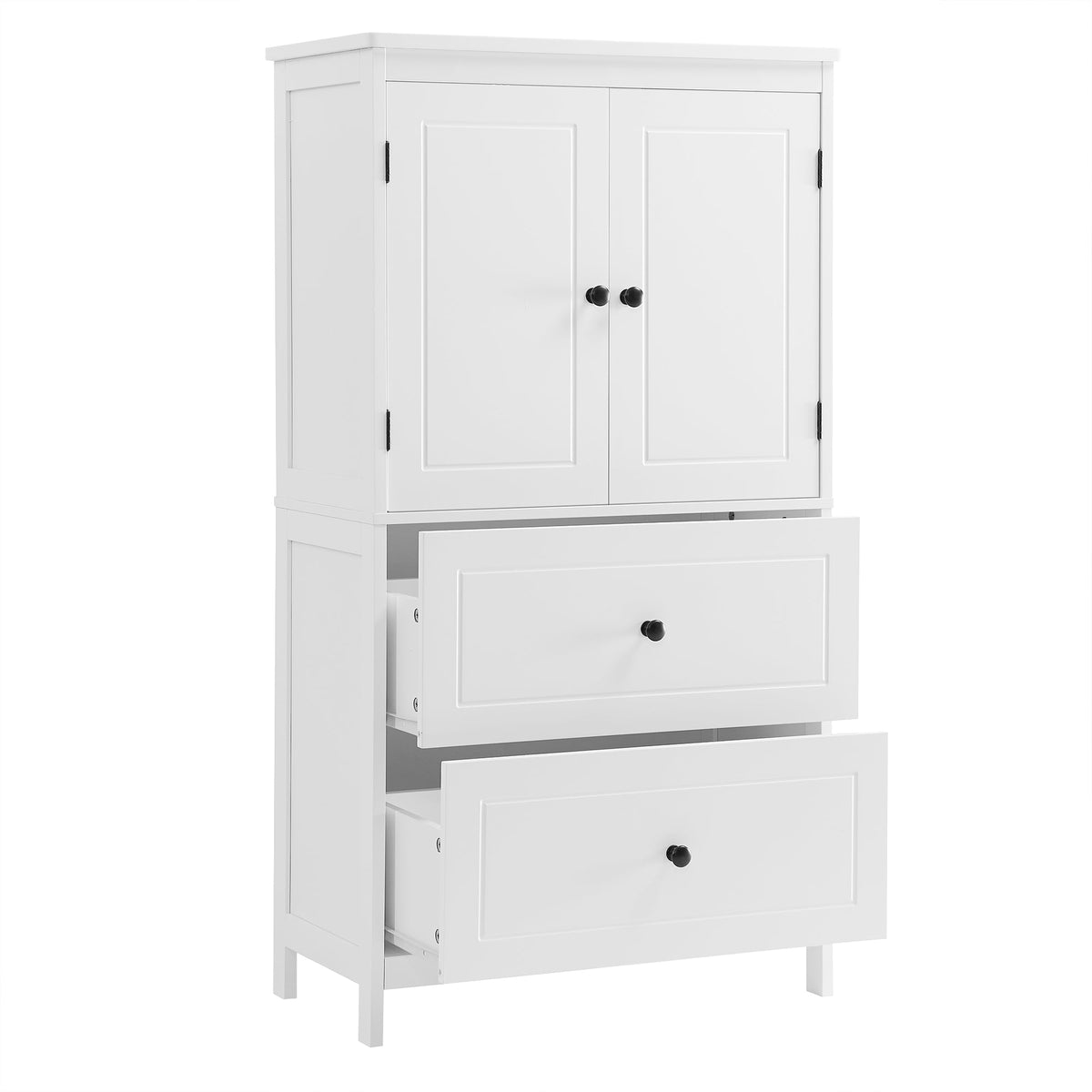 Bathroom Storage Cabinet with Doors, Drawers & Shelf