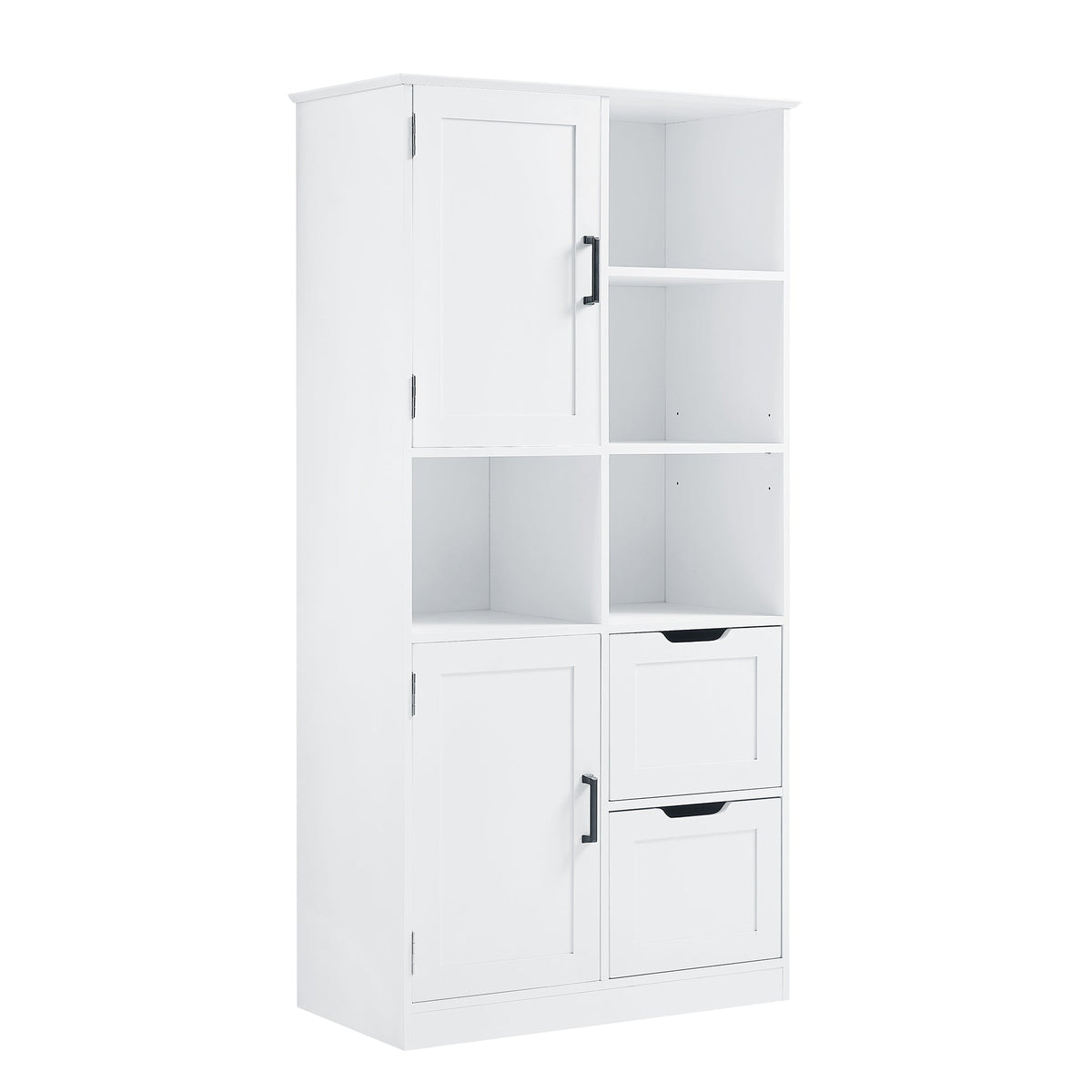 Bathroom Storage Cabinet with Doors, Drawers & Shelves