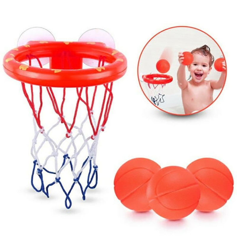 Toddler Bath Basketball Hoop Set With 3 Balls, Active Fun
