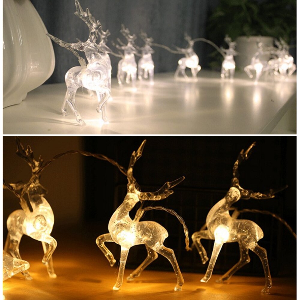 Transparent Sika Deer LED String Light for Windows