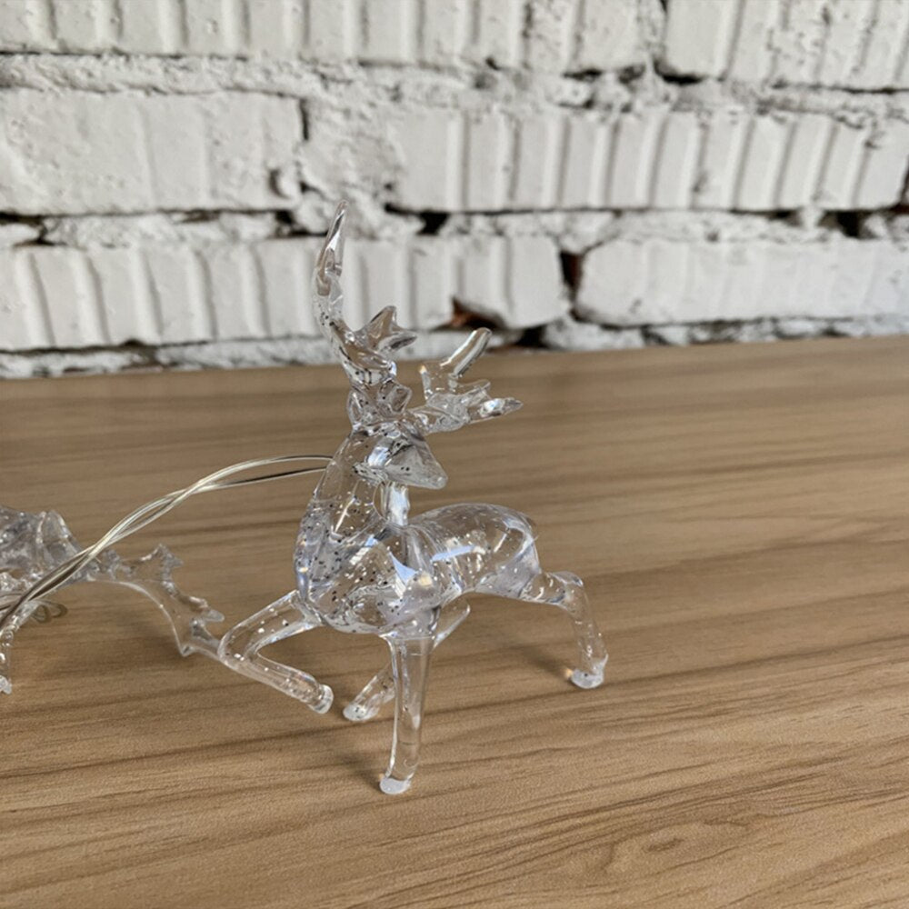 Transparent Sika Deer LED String Light for Windows