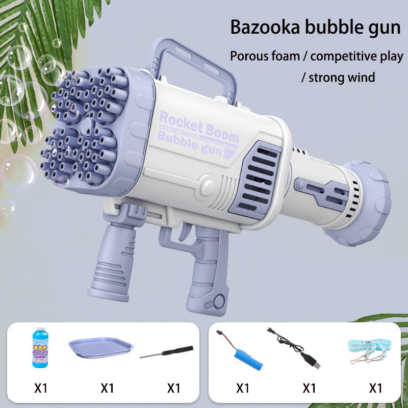 Children's Bubble Gun Toy With Portable Fan Conversion