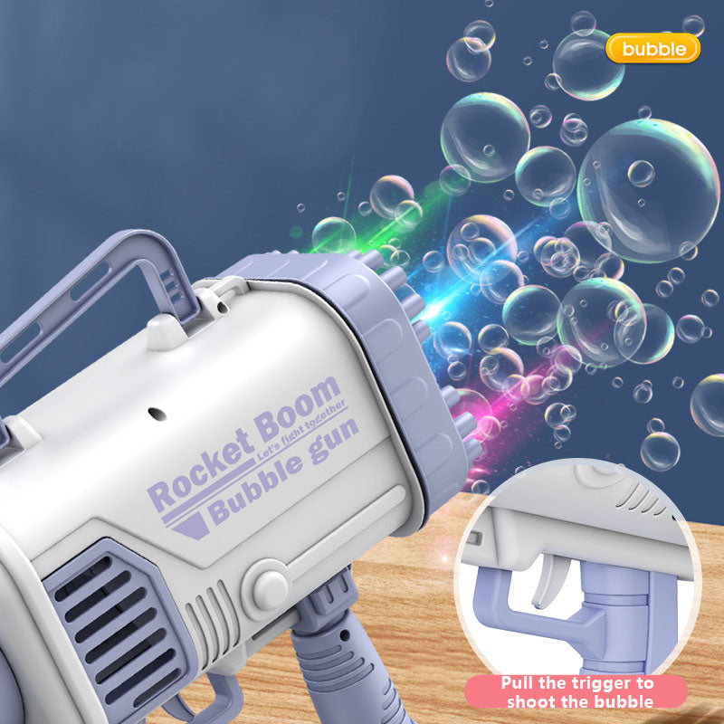 Children's Bubble Gun Toy With Portable Fan Conversion