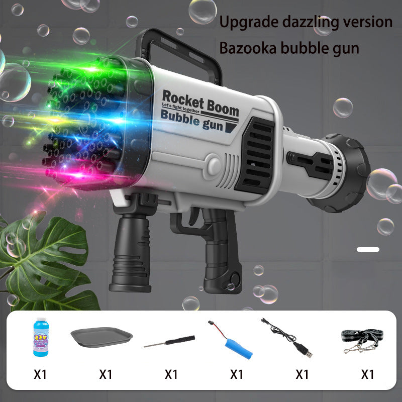 Children's Bubble Gun Toy With Portable Fan Conversion