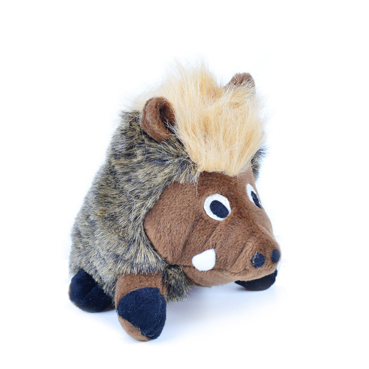 Warthog Plush Dog Toy for Engaging Indoor Chew Play