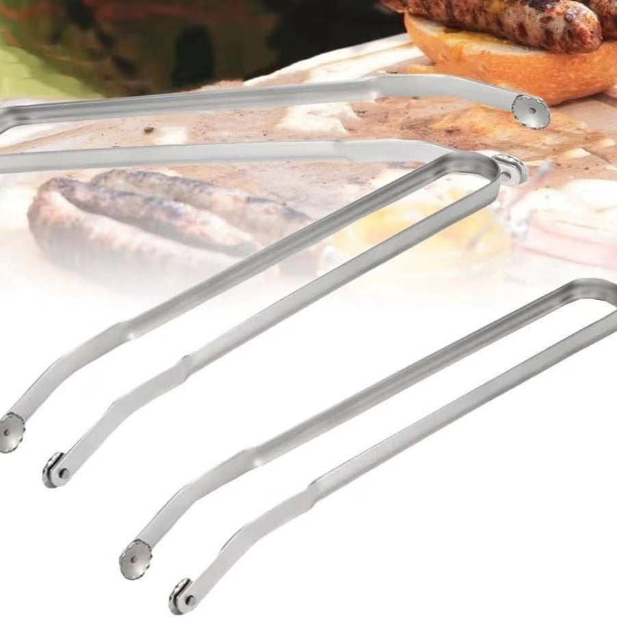 BBQ Sausage Tongs That Keep Juices In Stainless Steel