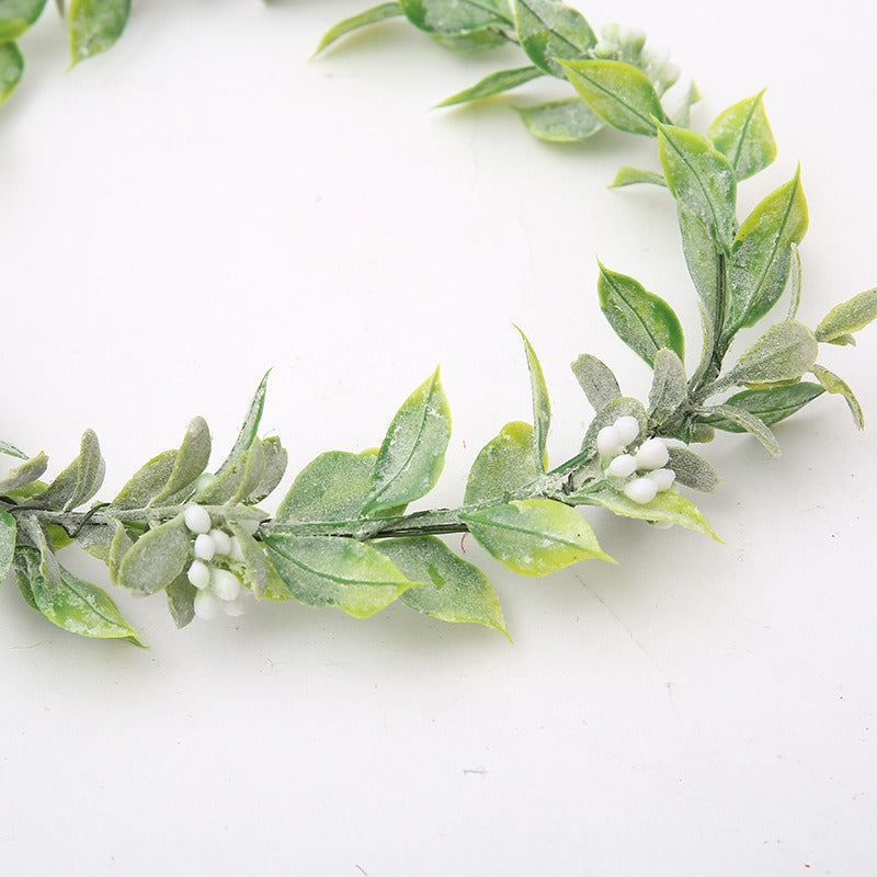 Beach Wedding Flower Crown Headpiece with Ribbon Ties