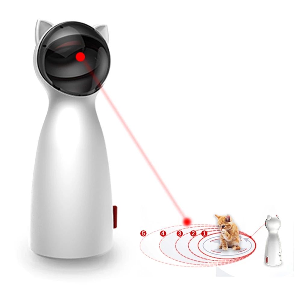 Automatic Cat Laser Toy for Indoor Exercise and Enrichment