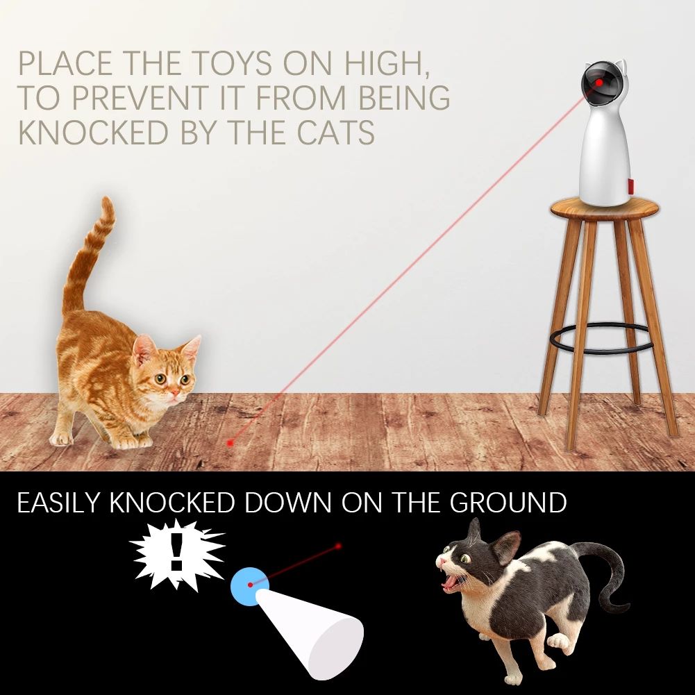 Automatic Cat Laser Toy for Indoor Exercise and Enrichment