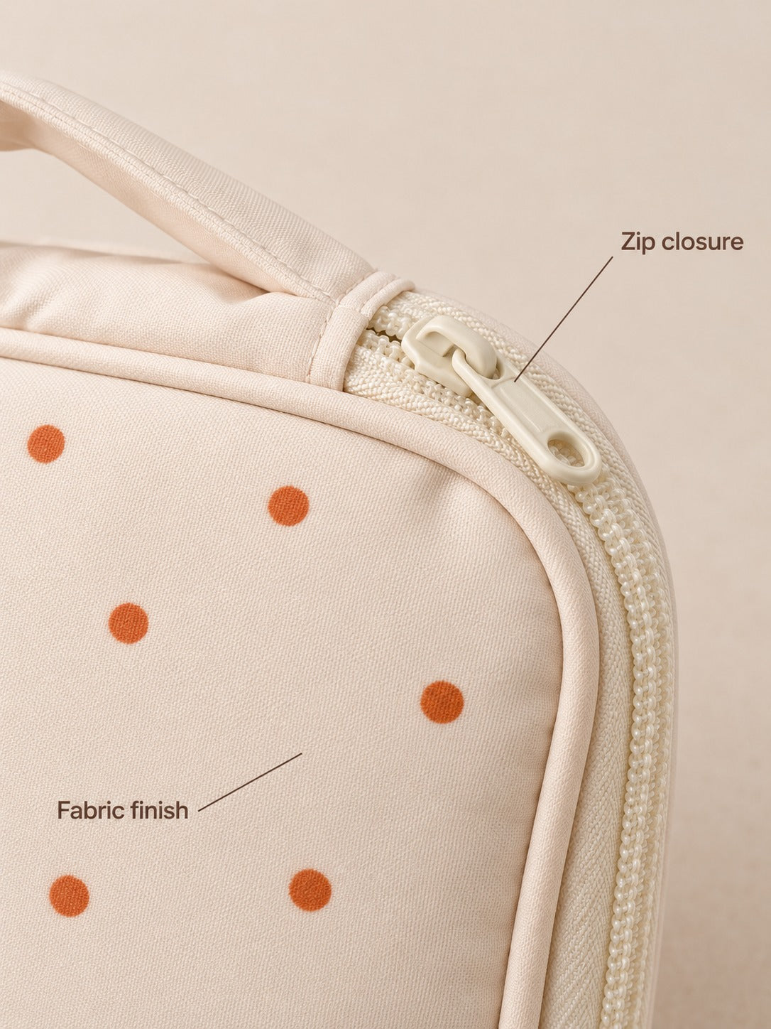 Cute Bear Print Canvas Tote Bag for Cosmetics & Travel